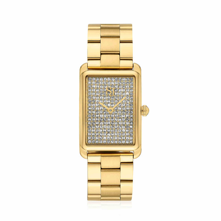 Gold Plated Santina Watch SJ - W1034 - CZ - YGSif JakobsSJ - W1034 - CZ - YG