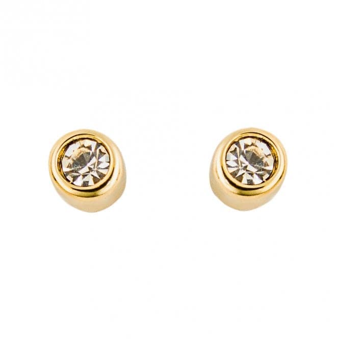 Gold Plated Small Stud Earrings E6262CBeginningsE6262C