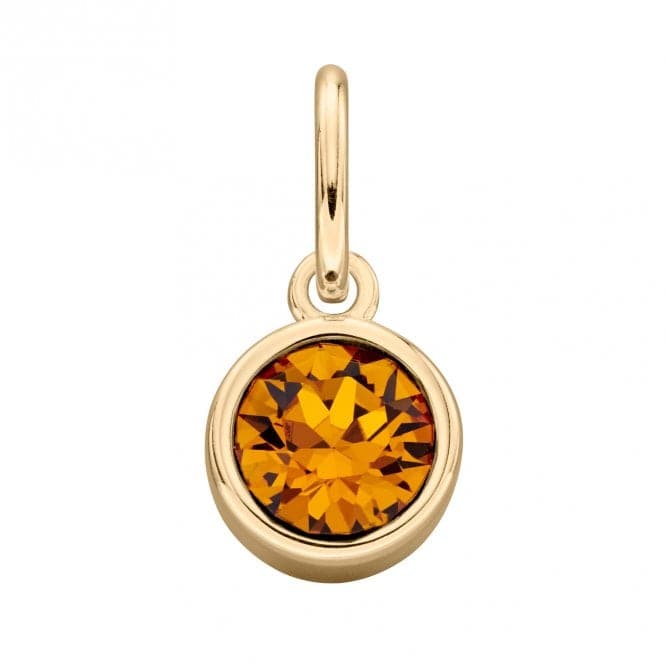 Gold Plated Topaz Swarovski Crystal PendantBeginningsP1588