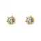 Gold Plated Zirconia Stud Earrings E6272CBeginningsE6272C
