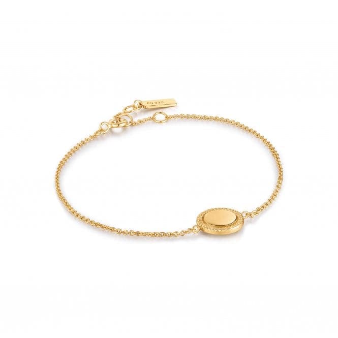 Gold Rope Disc Bracelet B036 - 01GAnia HaieB036 - 01G