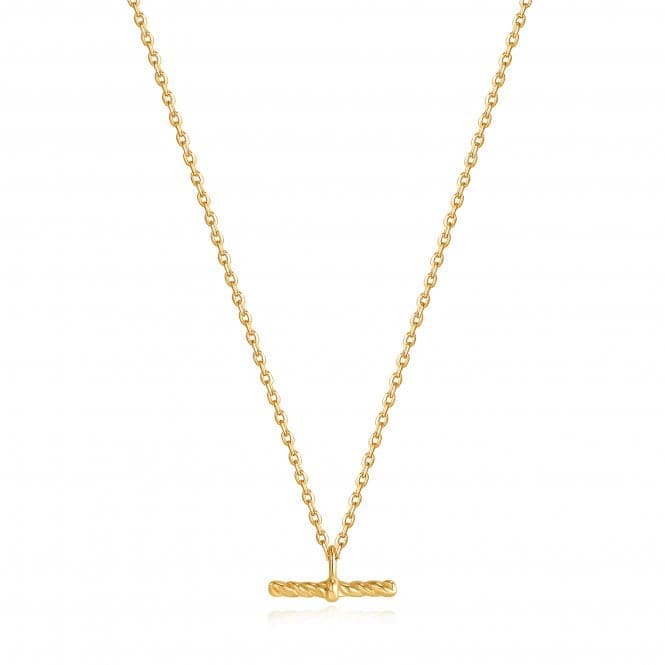 Gold Rope T - Bar Necklace N036 - 01GAnia HaieN036 - 01G