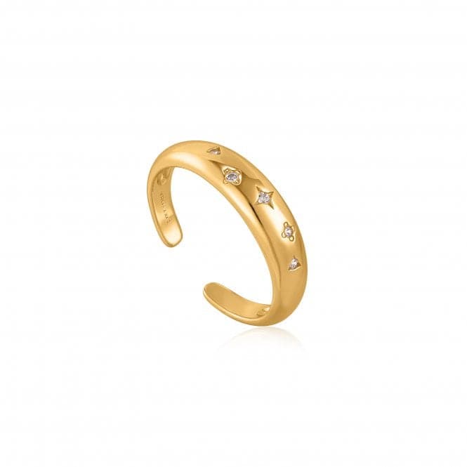Gold Scattered Stars Adjustable Ring R034 - 01GAnia HaieR034 - 01G