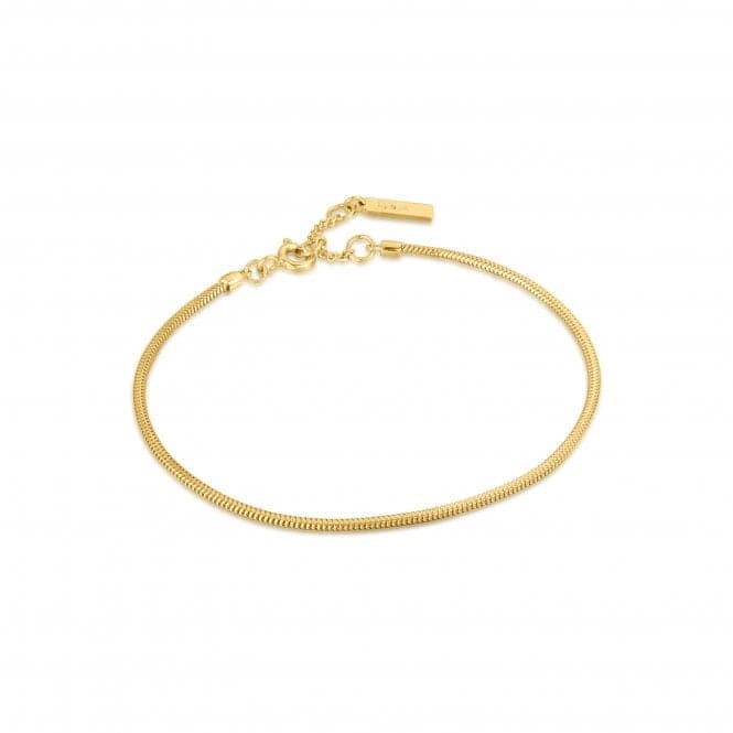 Gold Snake Chain Bracelet B038 - 02GAnia HaieB038 - 02G