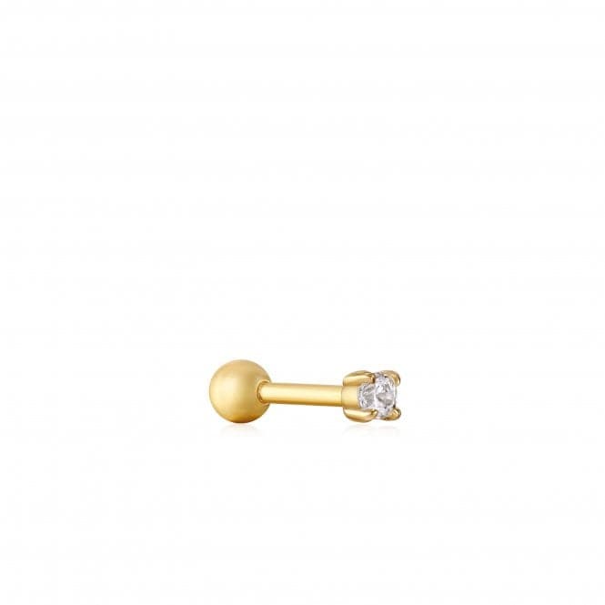 Gold Sparkle Barbell Single Earring E035 - 05GAnia HaieE035 - 05G