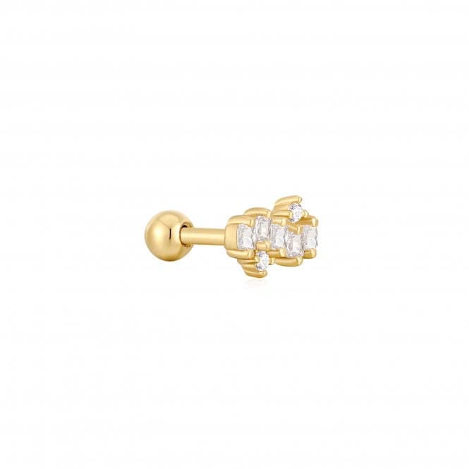 Gold Sparkle Cluster Climber Barbell Single Earring E047 - 12GAnia HaieE047 - 12G