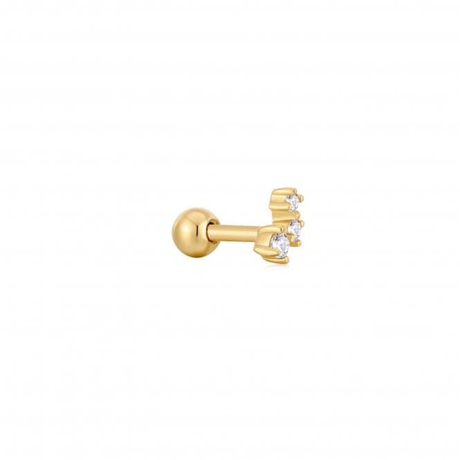 Gold Sparkle Galaxy Barbell Single Earring E047 - 11GAnia HaieE047 - 11G