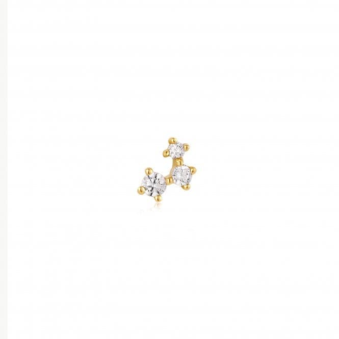 Gold Sparkle Galaxy Barbell Single Earring E047 - 11GAnia HaieE047 - 11G