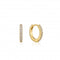 Gold Sparkle Huggie Hoop Earrings E035 - 17GAnia HaieE035 - 17G
