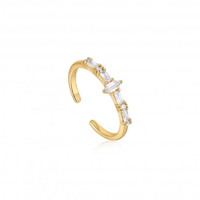 Gold Sparkle Multi Stone Band Ring R041 - 01G - WAnia HaieR041 - 01G - W