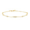 Gold Sparkling Bezel Cubic Zirconia Station Bracelet B065 - 03GAnia HaieB065 - 03G
