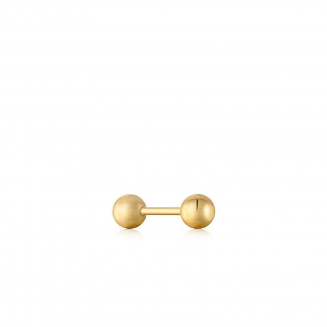 Gold Sphere Barbell Single Earring E035 - 02GAnia HaieE035 - 02G