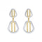 Gold Sterling Silver Cage Bar Drop Earrings E6430Fiorelli SilverE6430