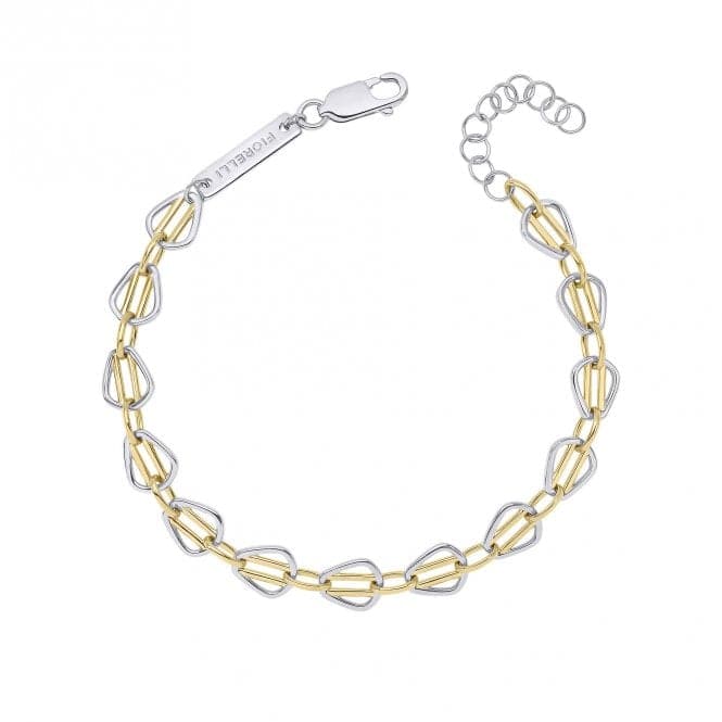 Gold Sterling Silver Cage Bar Tennis Bracelet B5481Fiorelli SilverB5481