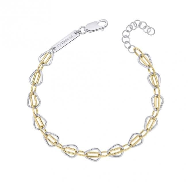 Gold Sterling Silver Cage Bar Tennis Bracelet B5481Fiorelli SilverB5481