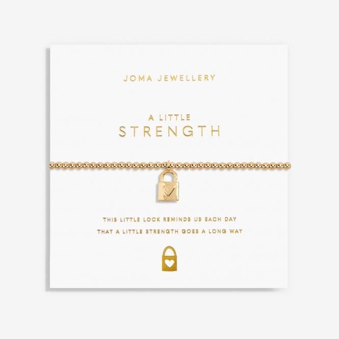 Gold Strength Gold 17.5cm Stretch Bracelet 6184Joma Jewellery6184