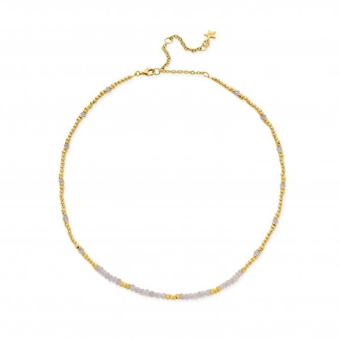 Gold Summer of Love Rose Quartz Choker Necklace GNRQPDSChloBoGNRQPDS