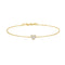 Gold Sweetheart Pavé Bracelet B064 - 01GAnia HaieB064 - 01G