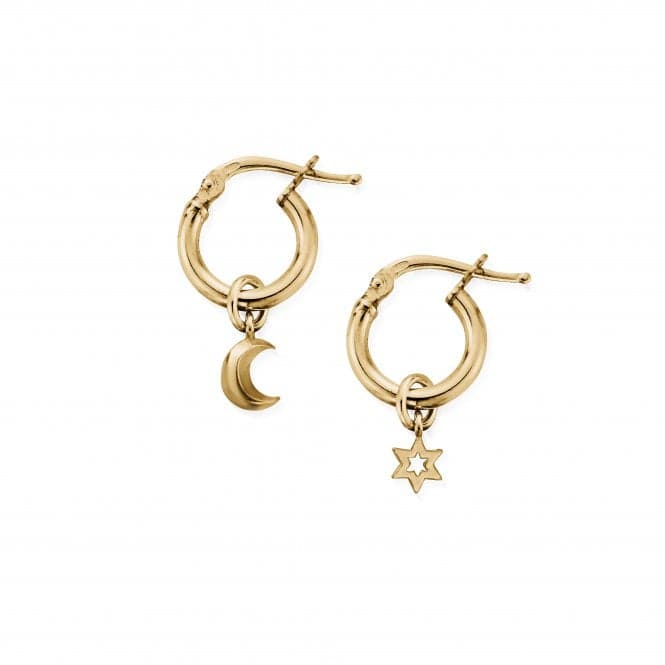 Gold Wisdom & Guidance Small Hoop Earrings GEH31814037ChloBoGEH31814037