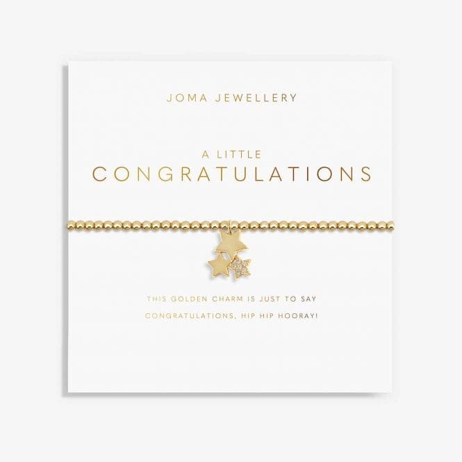 Golden Glow A Little Congratulations Gold 17.5cm Bracelet 5956Joma Jewellery5956