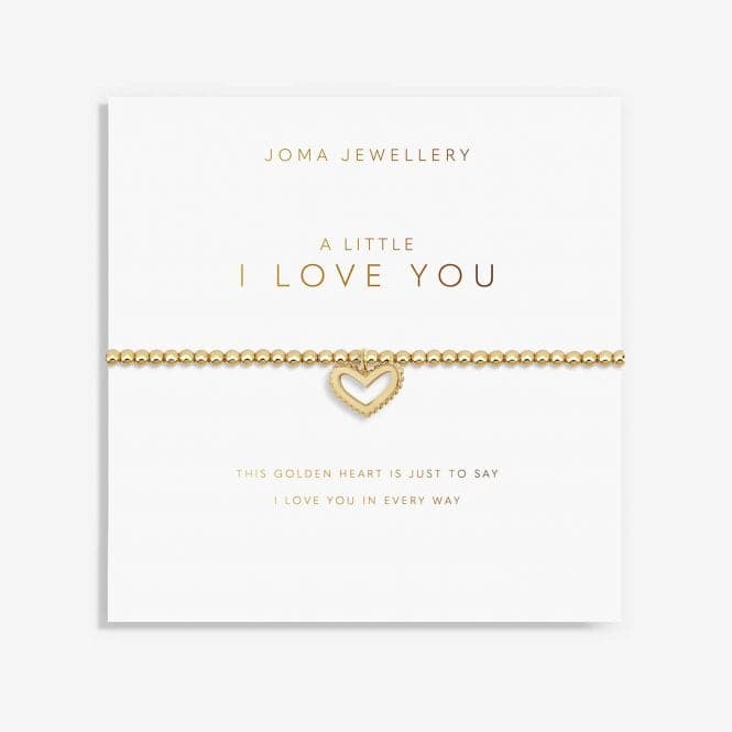 Golden Glow A Little I Love You Gold 17.5cm Bracelet 5949Joma Jewellery5949