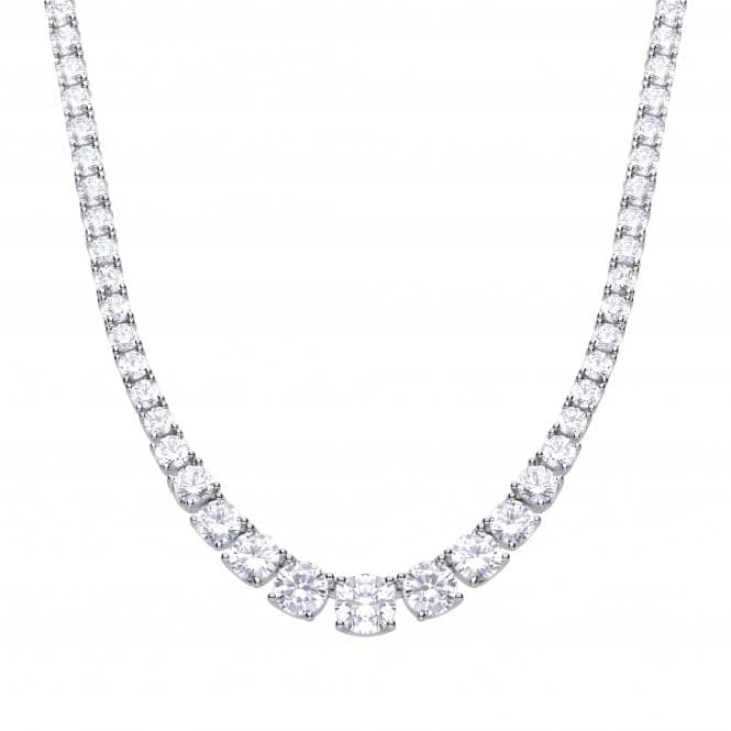 Graduated Cubic Zirconia Tennis Necklace N4338DiamonfireN4338