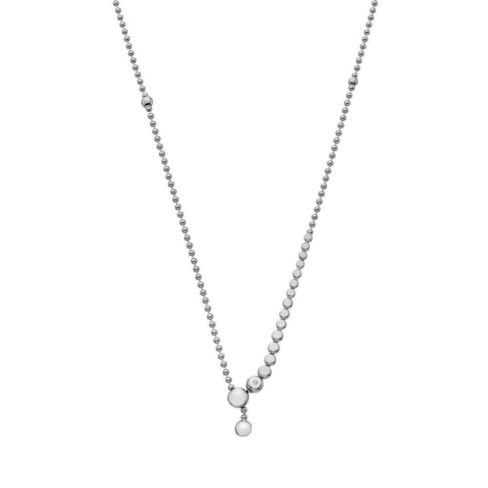 Sterling Silver Graduated Necklace DN217