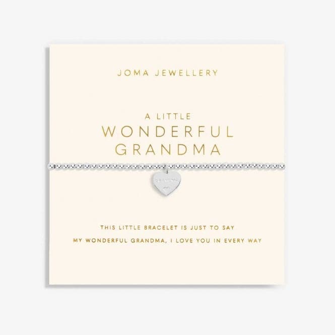 Grandparent A Little Wonderful Grandma Silver Plated 17.5cm Bracelet 6906Joma Jewellery6906