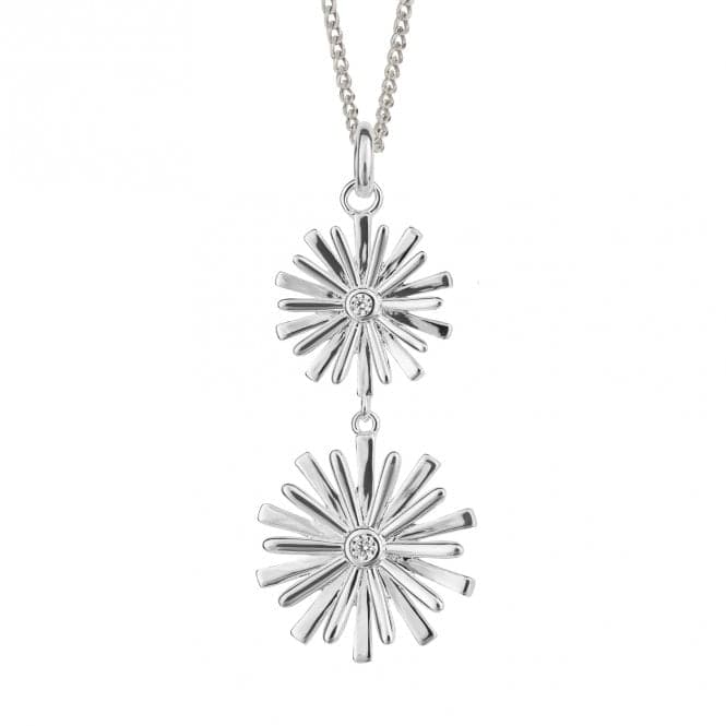 Graphic 3D Flower With Zirconia Pendant P5235CBeginningsP5235C