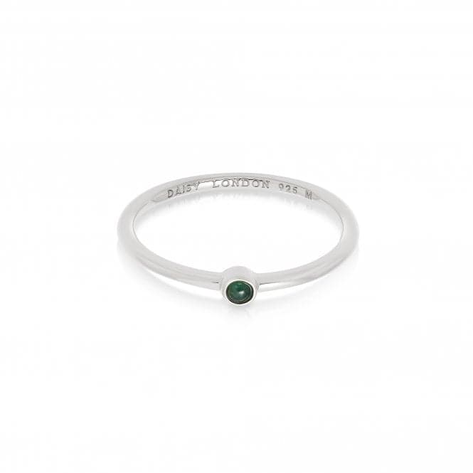Green Adventurine Healing Stone Sterling Silver Ring HR1001_SLVDaisyHR1001_SLV_L
