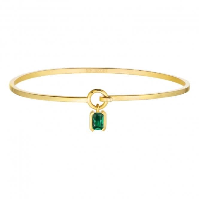 Green Zirconia Roccanova Bangle SJ - B42262 - GCZ - YGSif JakobsSJ - B42262 - GCZ - YG