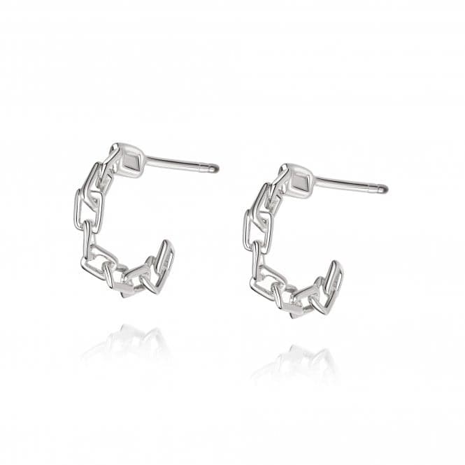 Greta Huggie Hoop Sterling Silver Earrings HUG11_SLVDaisyHUG11_SLV