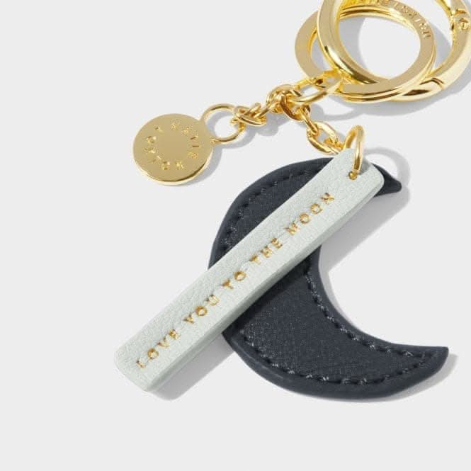 Grey Chain Keyring 'Love You To The Moon' KLB3046