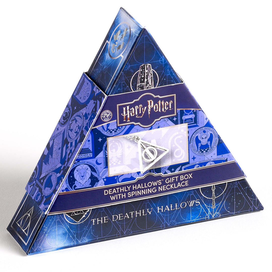 Harry Potter Spinning Deathly Hallows Necklace Gift Box GSWNX626