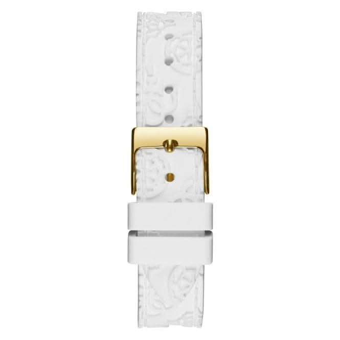 Guess Ladies Crown Jewel Silicone Gold Tone Watch GW0411L1Guess WatchesGW0411L1