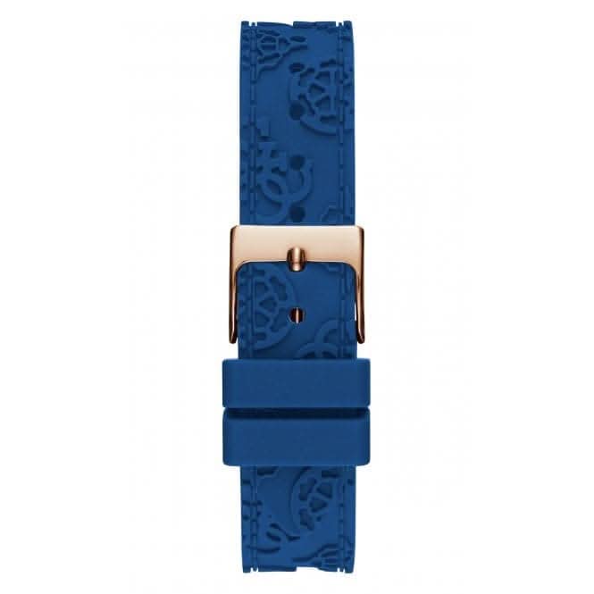 Guess Ladies Crown Jewel Silicone Rose Gold Watch GW0411L2Guess WatchesGW0411L2