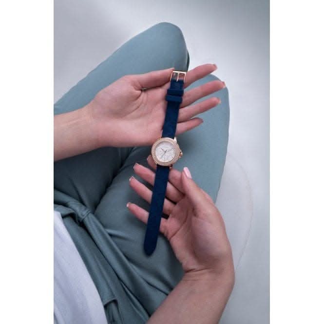 Guess Ladies Crown Jewel Silicone Rose Gold Watch GW0411L2Guess WatchesGW0411L2