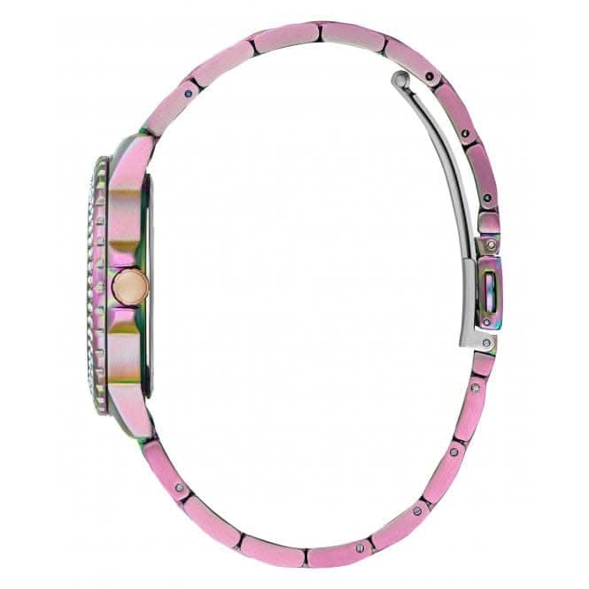 Guess Ladies Crown Jewel Stainless Steel Iridescent Watch GW0410L4Guess WatchesGW0410L4