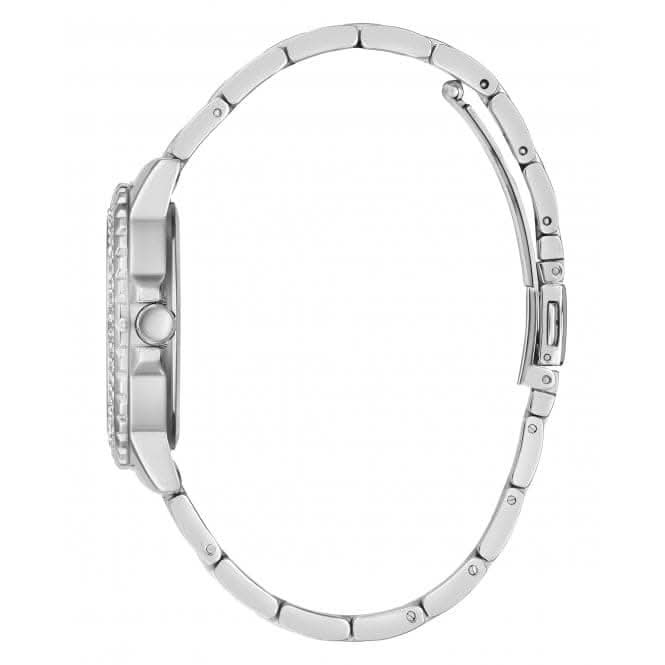 Guess Ladies Crown Jewel Stainless Steel Silver Watch GW0410L1Guess WatchesGW0410L1