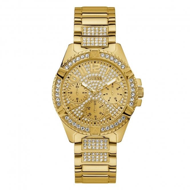 Guess Ladies Gold Crystals Glitz Dial Watch W1156L2Guess WatchesW1156L2