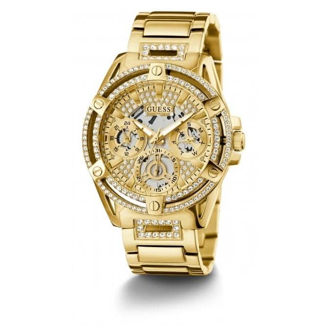 Guess Ladies Queen Stainless Steel Gold Tone Watch GW0464L2Guess WatchesGW0464L2