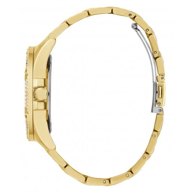 Guess Ladies Queen Stainless Steel Gold Tone Watch GW0464L2