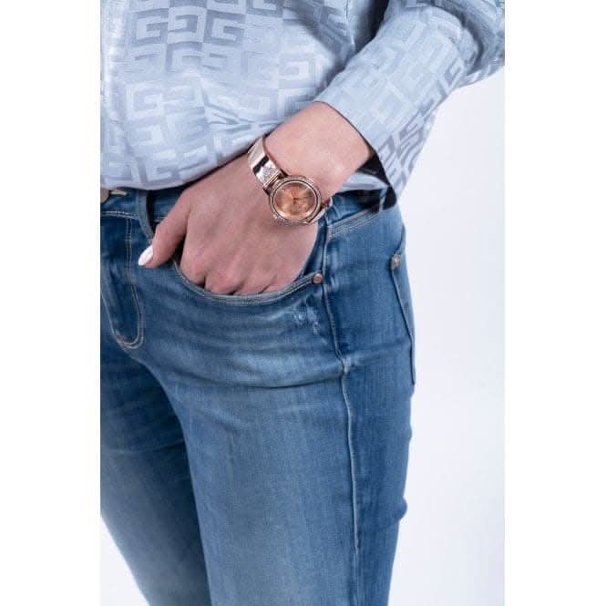 Guess Ladies Tri Luxe Stainless Steel Rose Gold Watch GW0474L3Guess WatchesGW0474L3