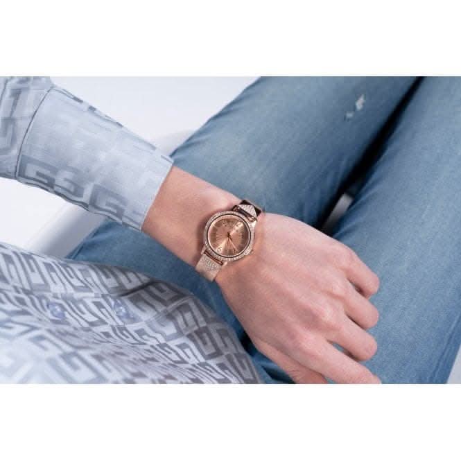 Guess Ladies Tri Luxe Stainless Steel Rose Gold Watch GW0474L3Guess WatchesGW0474L3