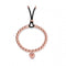 Guess Rose Gold Logo Plaque Bracelet With Black Cord UBB78037Guess JewelleryUBB78037