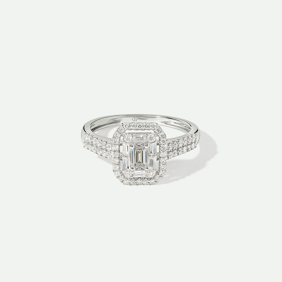 Gwen | 9ct White Gold 0.66ct tw Lab Grown Diamond Engagement RingCreated BrillianceBA0074462 - M