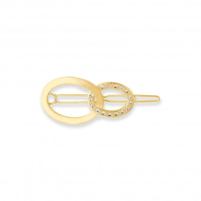 Hair Accessory Gold Pave Link Hair Clip 4417Joma Jewellery4417