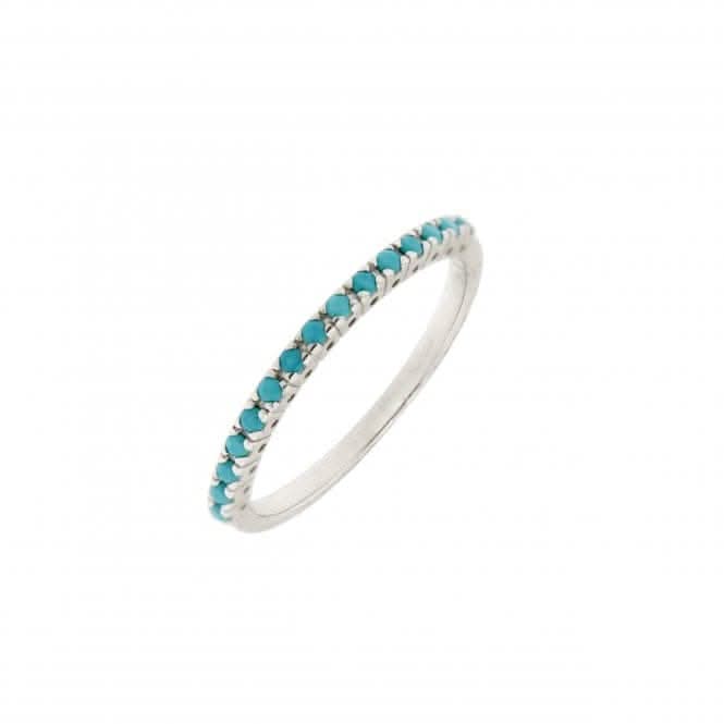 Half Eternity Synthetic Turquoise Ring 1441TQDew1441TQJ