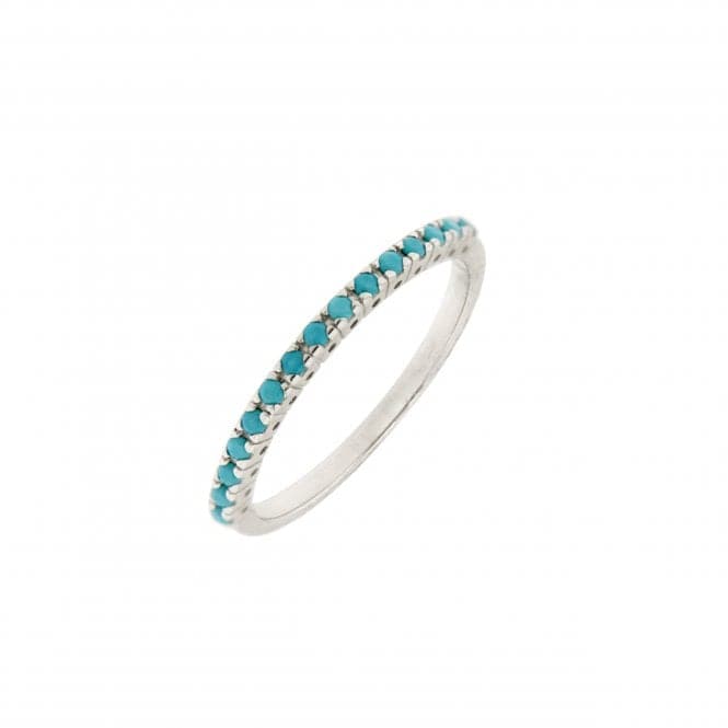 Half Eternity Synthetic Turquoise Ring 1441TQDew1441TQJ