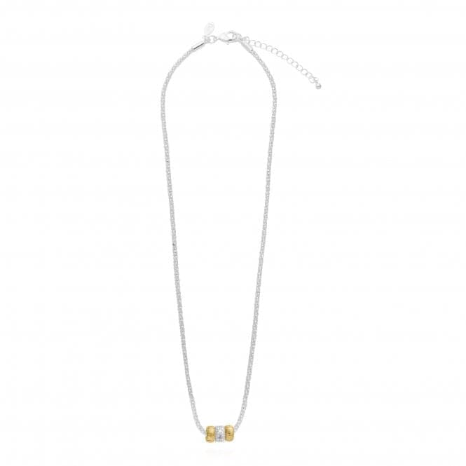 Halo Silver And Gold 45cm + 5cm Extender Necklace 4516Joma Jewellery4516
